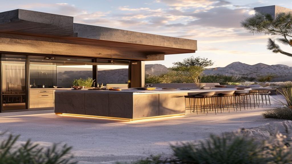 Construct Modern Outdoor Kitchens for Premium Desert Estates