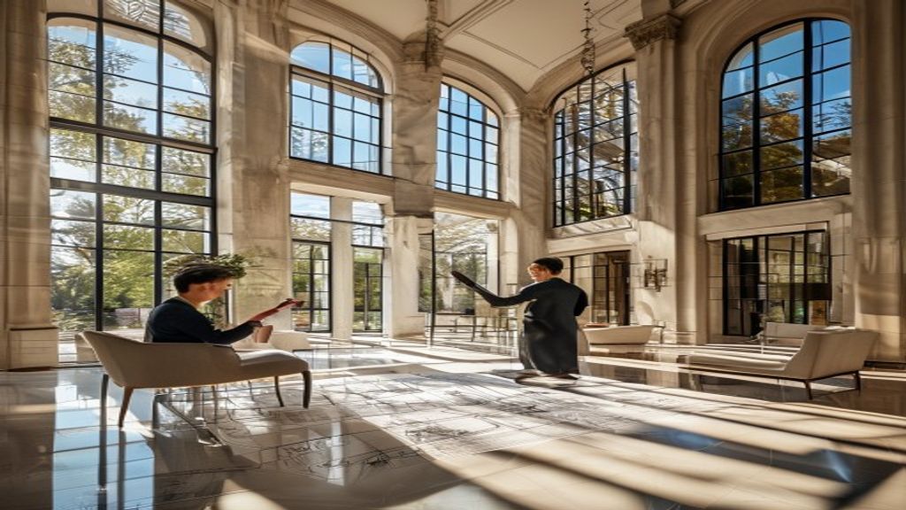 Luxury mansion interior transformation by top architecture firms enhancing elegance and modern living.