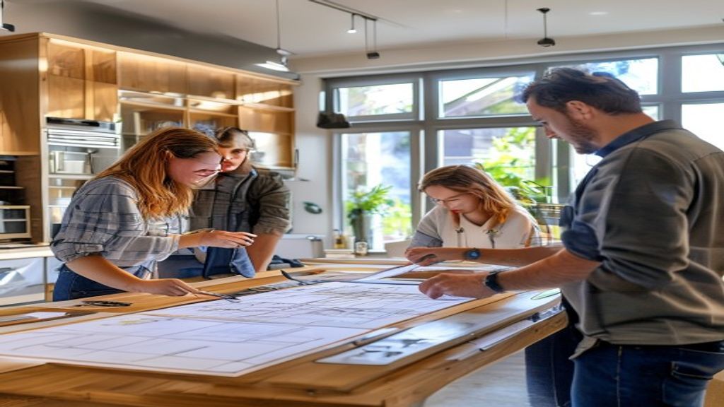 Professional interior designers executing smart kitchen renovations with expert planning and design skills