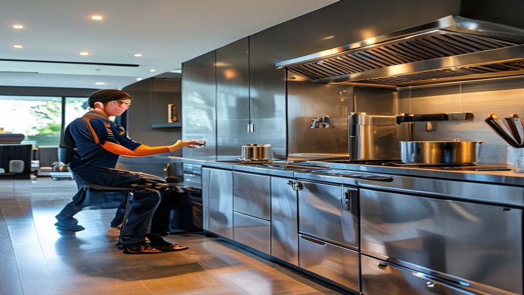 Modern luxury kitchen renovation showcasing state-of-the-art German technology and appliances