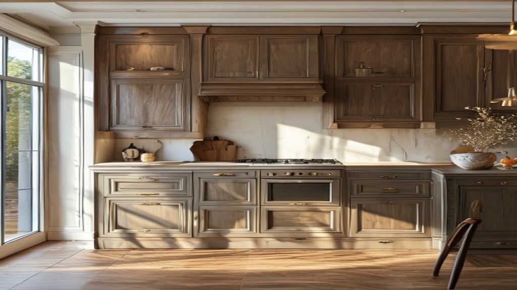 Luxury European custom kitchen cabinets upgrade for elegant villa interiors